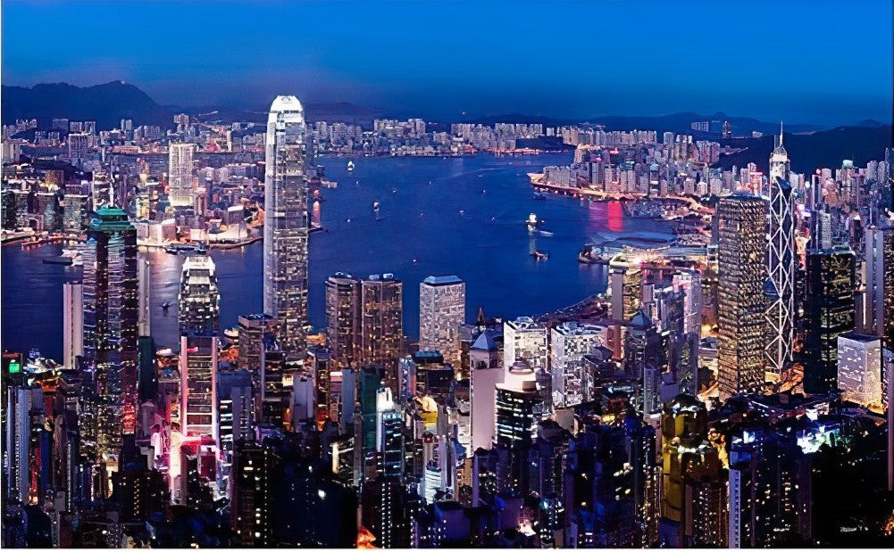 Pintoo • Australia • Aerial View of Hong Kong Victoria Harbor at Night　1000 PCS　Plastic Jigsaw Puzzle