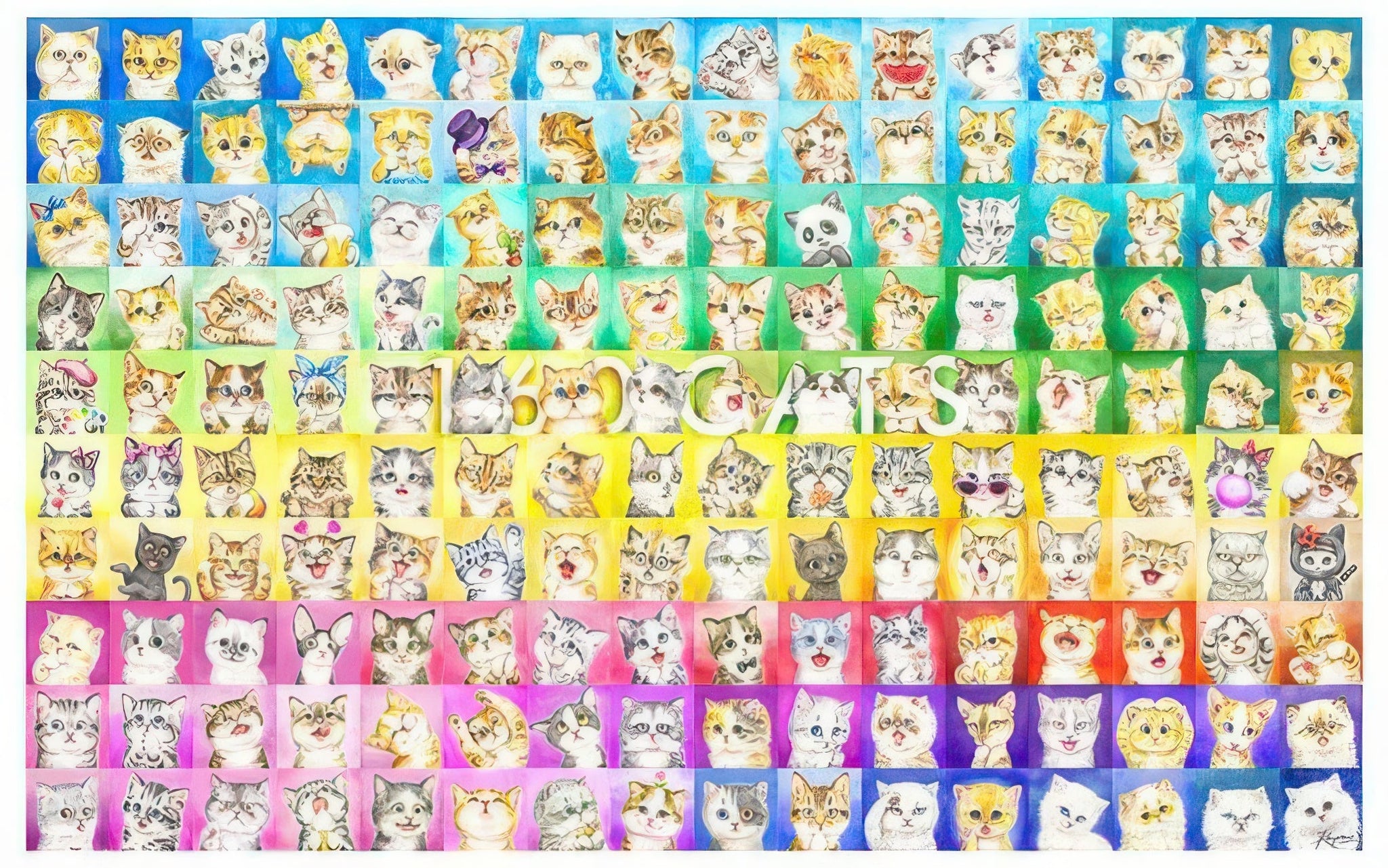 pintoo-h2090-kayomi---cats-galore-4000-pieces-jigsaw-puzzle