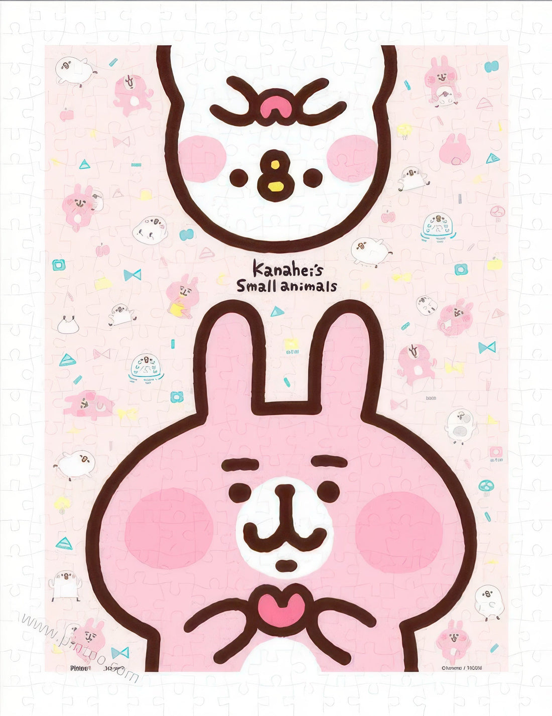 pintoo-h2093-kanahei's-small-animals---hearts-connected-300-pieces-jigsaw-puzzle