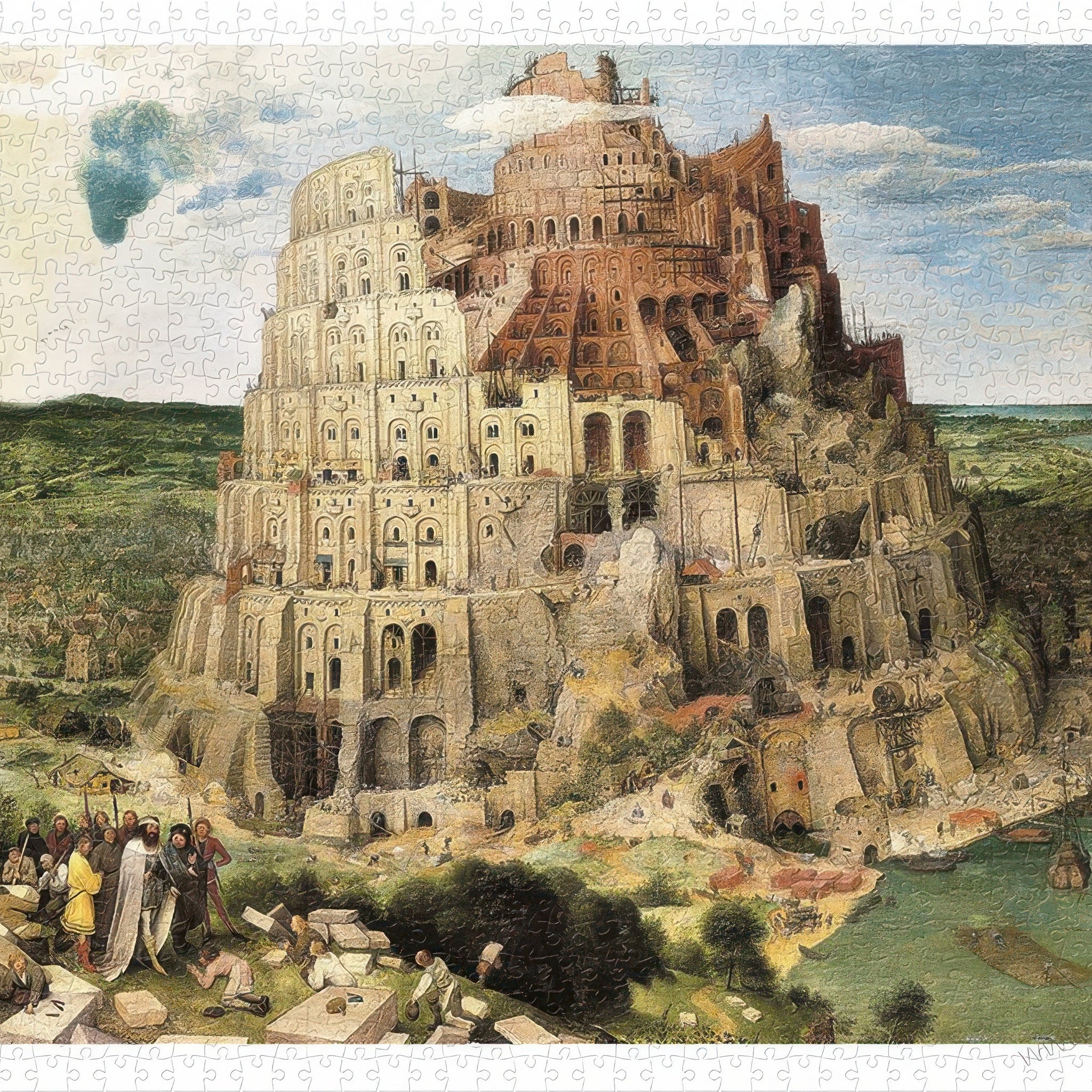 pintoo-h2149-bruegel---tower-of-babel-1200-pieces-jigsaw-puzzle
