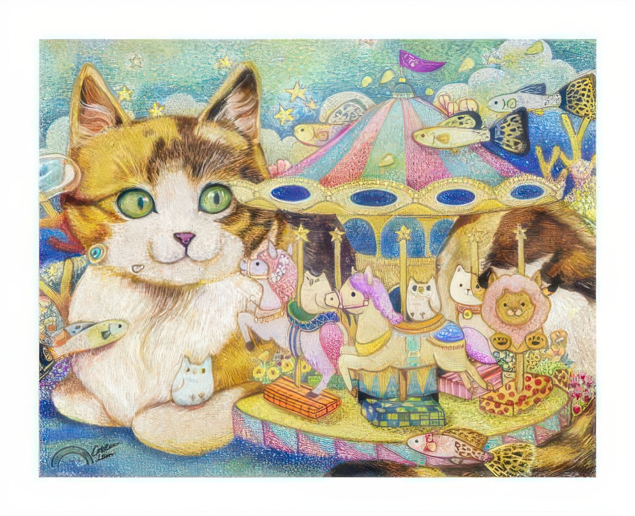 pintoo-h2152-cotton-lion---merry-go-round-500-pieces-jigsaw-puzzle