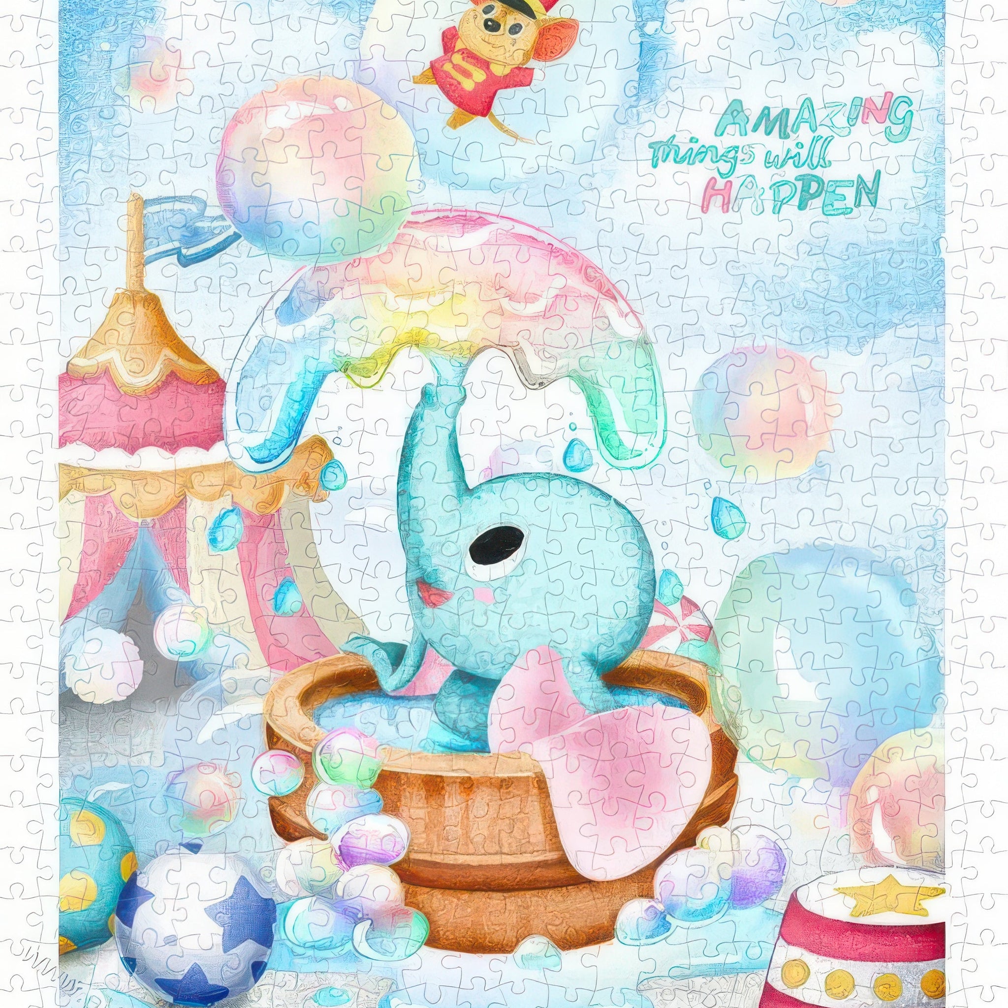 pintoo-h2190-dumbo---happy-bubble-bath-500-pieces-jigsaw-puzzle