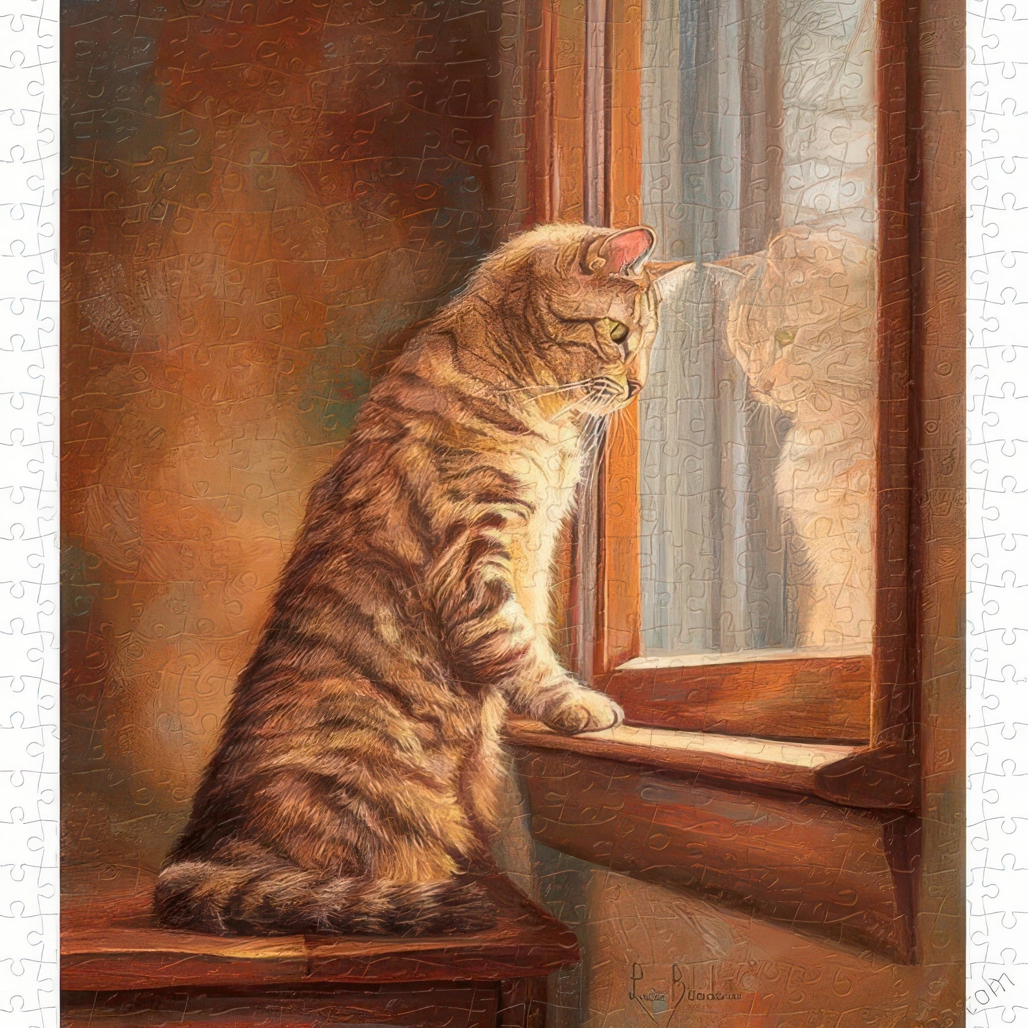 pintoo-h2282-lucie-bilodeau---gazing-out-the-window-500-pieces-jigsaw-puzzle