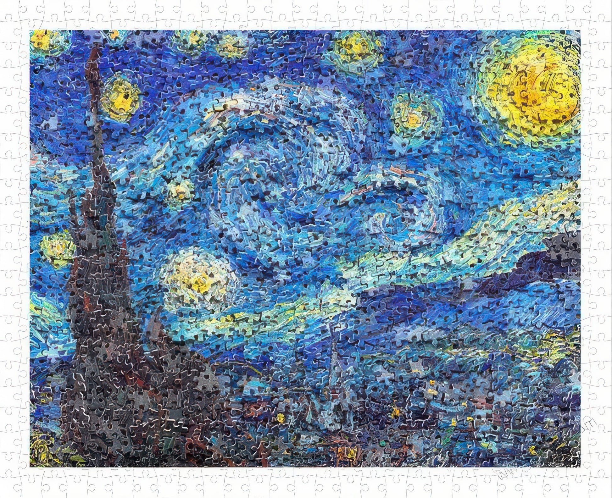 pintoo-h2285-puzzle-within-a-puzzle---van-gogh---starry-night-500-pieces-jigsaw-puzzle