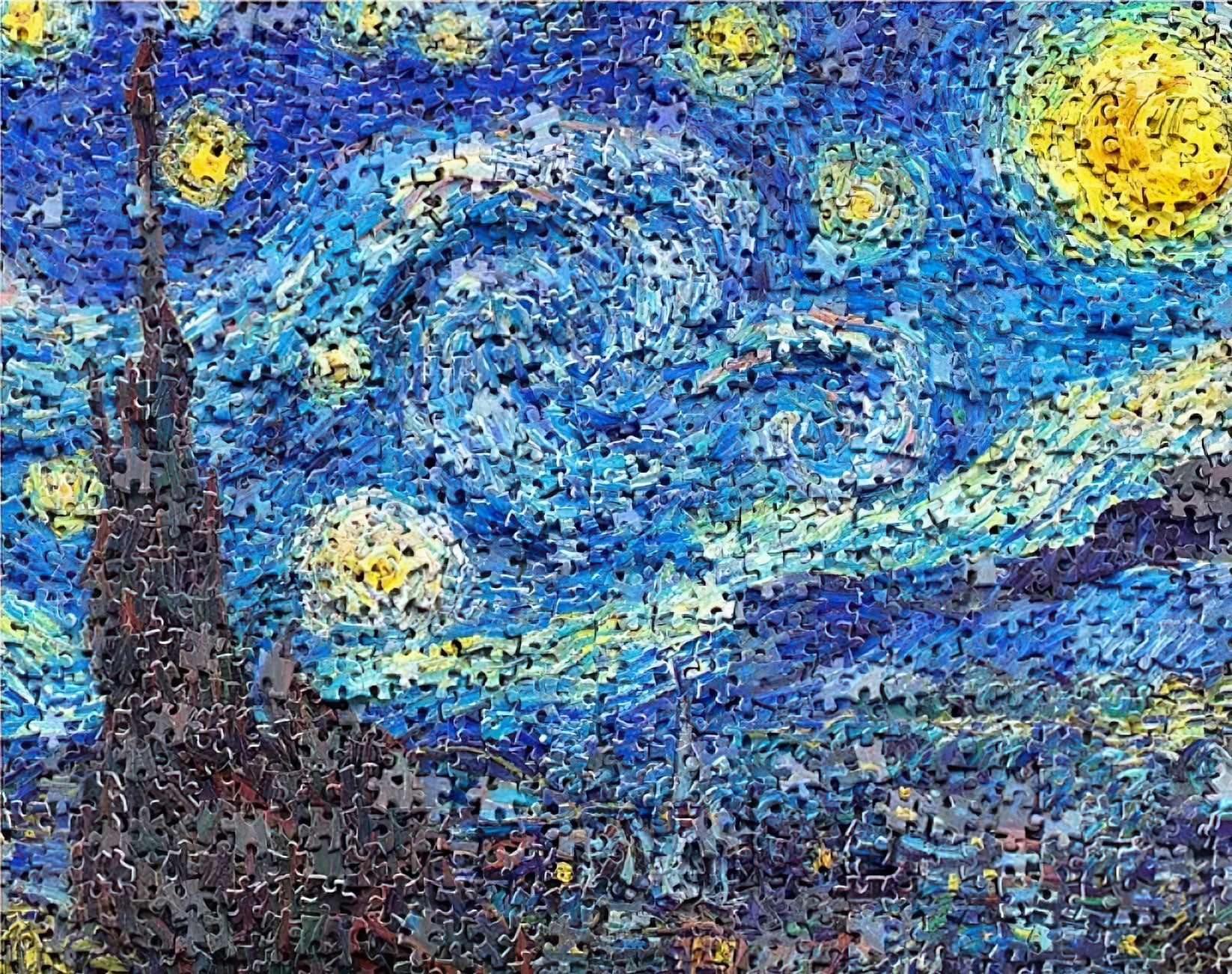 Pintoo • Vincent van Gogh • Puzzle in Puzzle / Van Gogh's Starry Night　500 PCS　Plastic Jigsaw Puzzle
