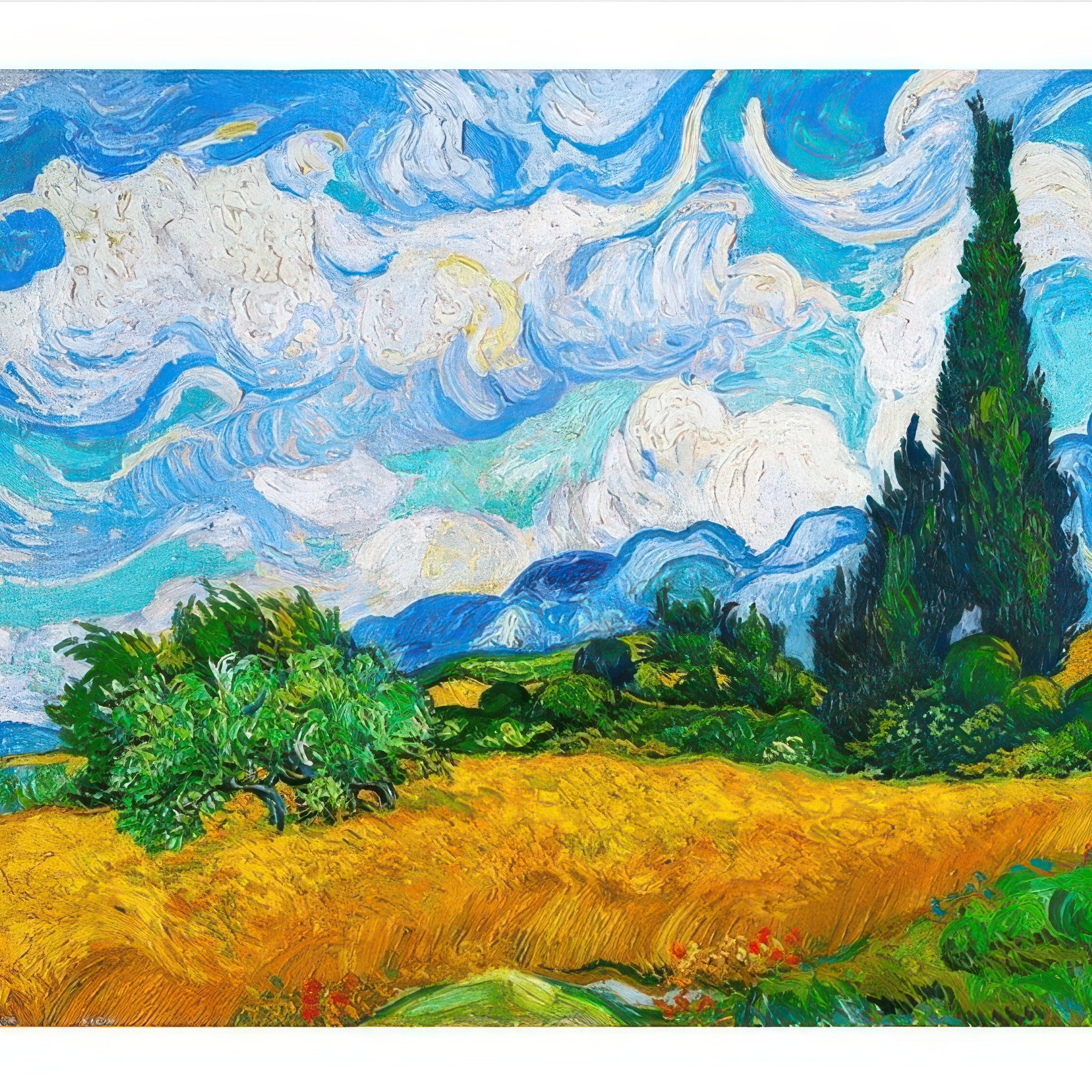 pintoo-h2292-van-gogh---cypresses-in-the-wheat-field-500-pieces-jigsaw-puzzle