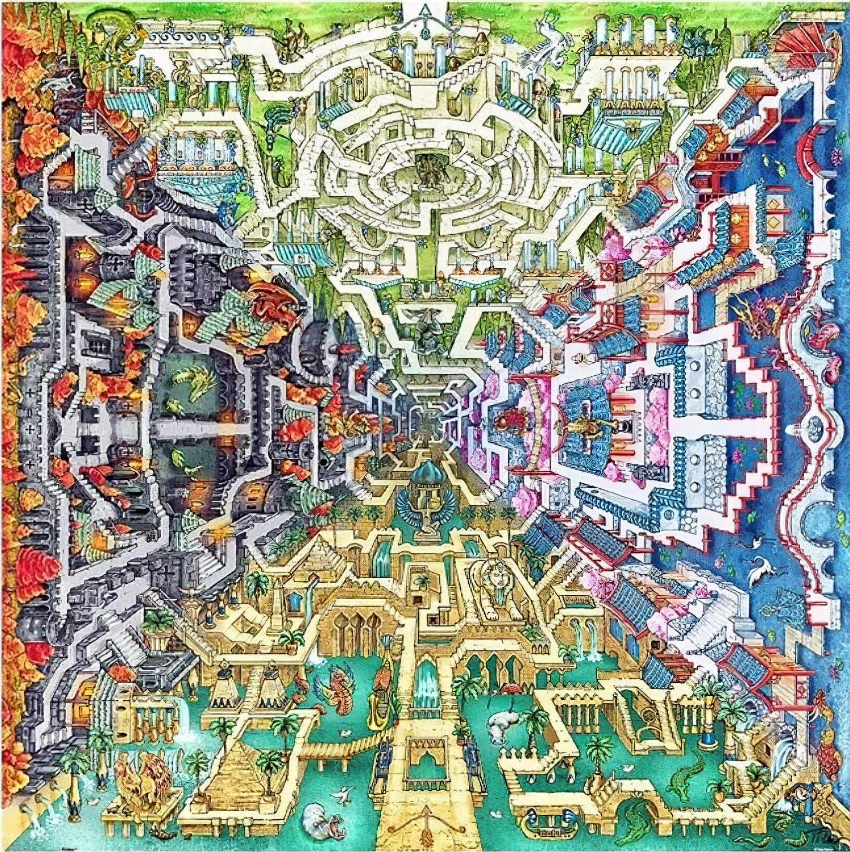 Pintoo • Tom Parker • Myth Maze　1600 PCS　Plastic Jigsaw Puzzle