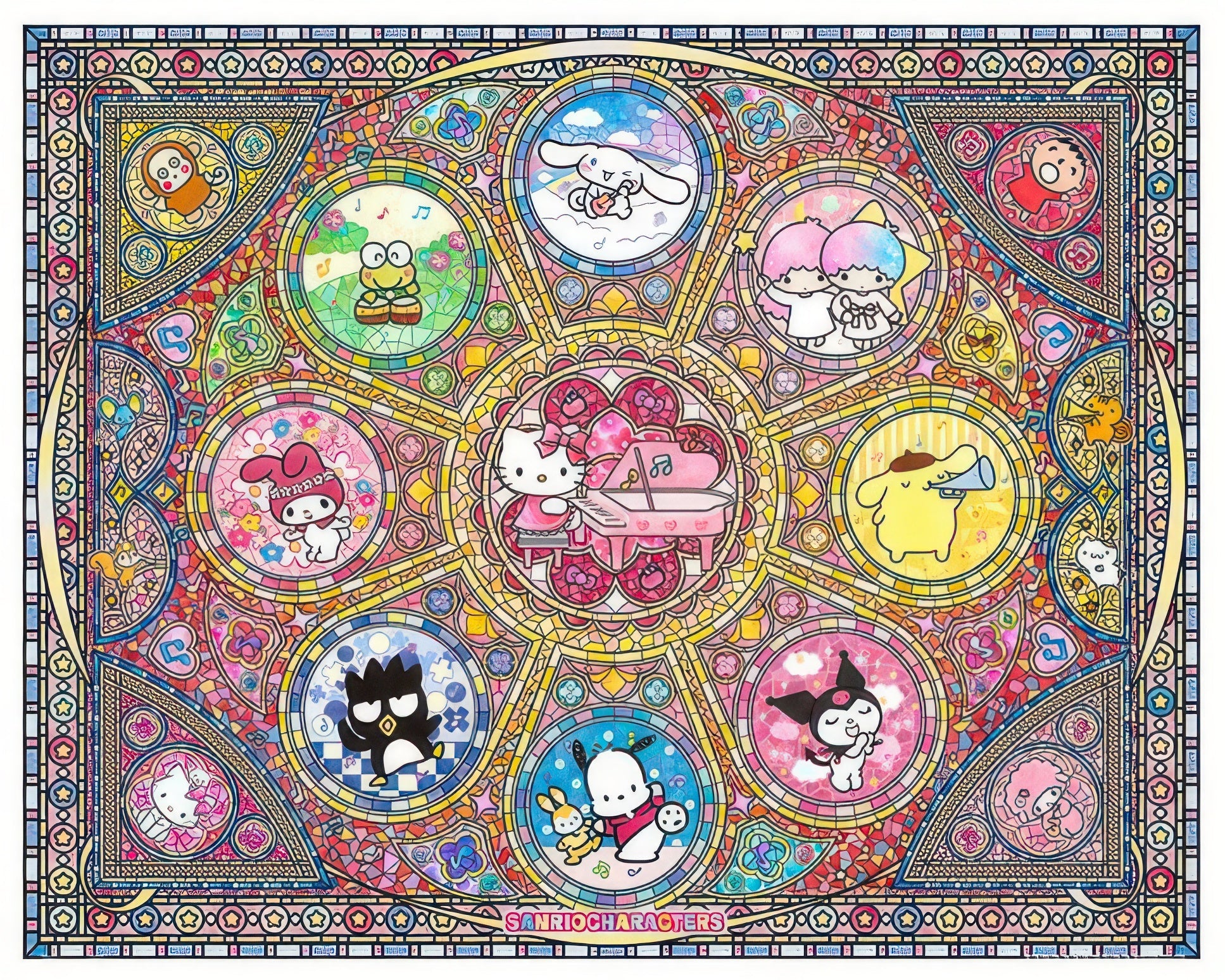 pintoo-h2478-sanrio---cute-concerto-2000-pieces-jigsaw-puzzle