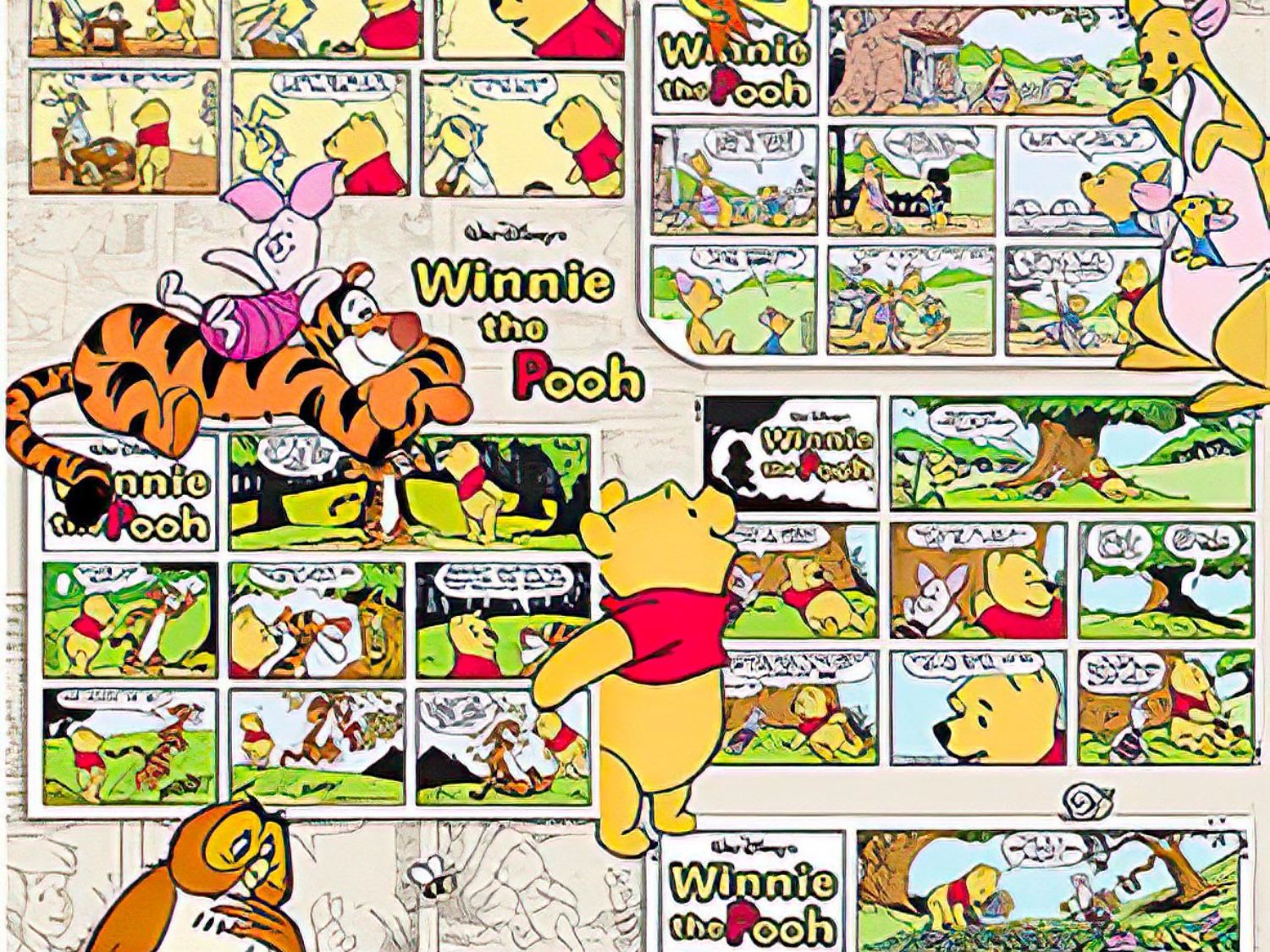 Pintoo • Winnie the Pooh • Winnie Comics　1200 PCS　Plastic Jigsaw Puzzle