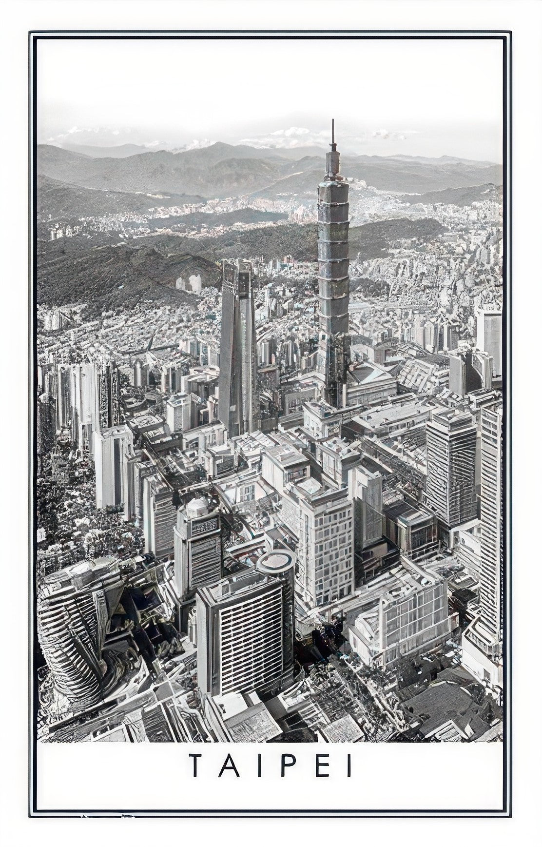 pintoo-h2612-scenery-black-and-white-taipei-1000-pieces-plastic-jigsaw-puzzle