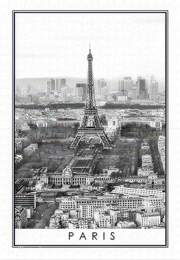 pintoo-h2614-06-black-and-white---cityscape,-paris-600-pieces-jigsaw-puzzle