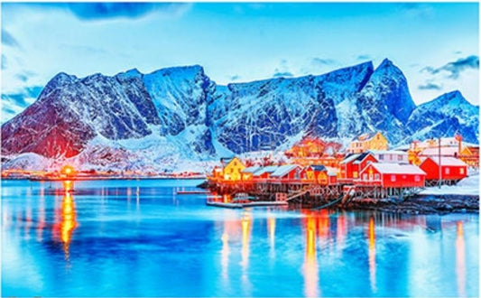 Pintoo • Scenery • A World of Ice and Snow in Reine, Norway　1000 PCS　Plastic Jigsaw Puzzle