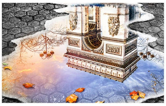 Pintoo • Scenery • Water Reflection / Arch of Triumph　1000 PCS　Plastic Jigsaw Puzzle