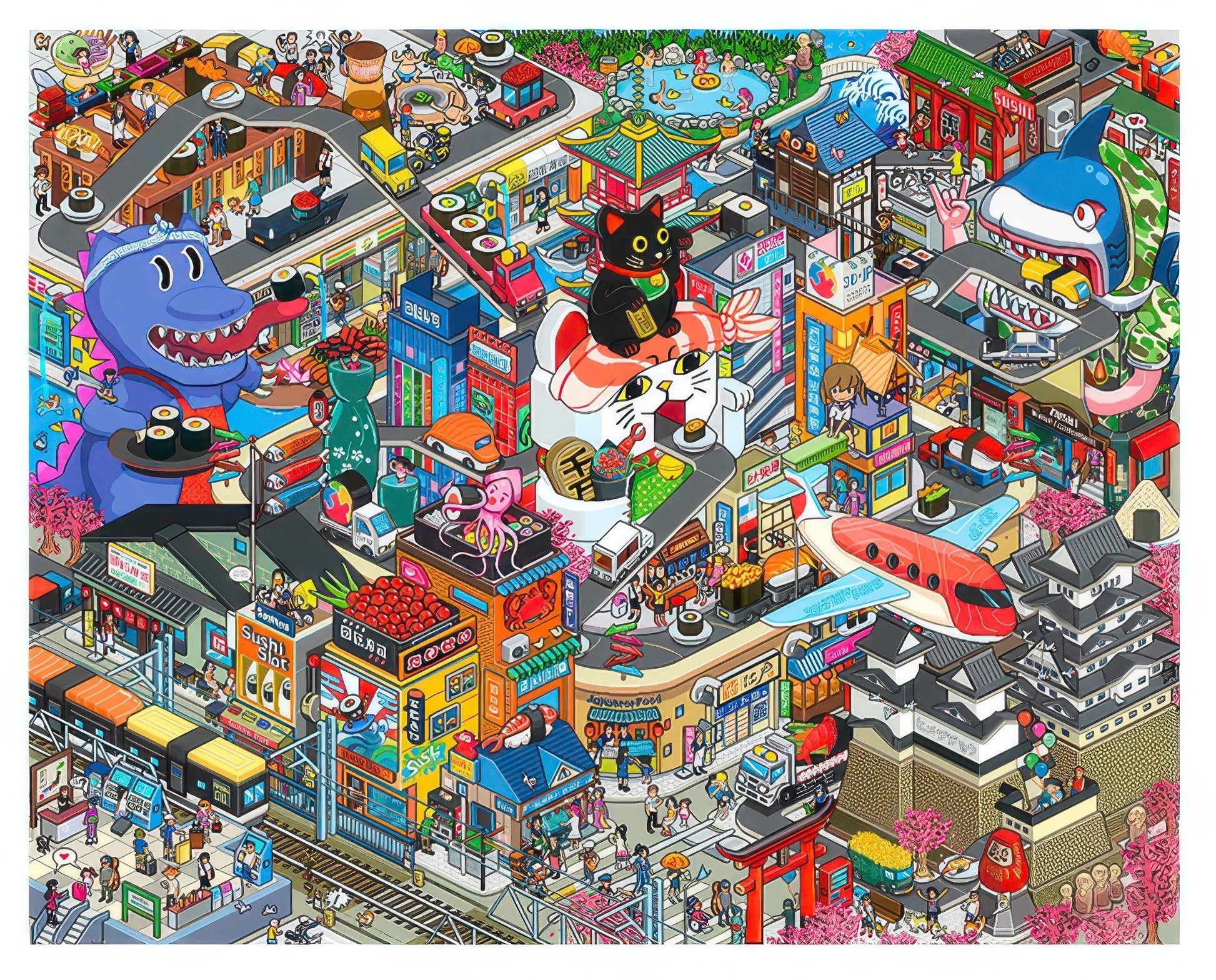 pintoo-h2716-20-pixel-world---little-monkey-ears-2000-pieces-jigsaw-puzzle