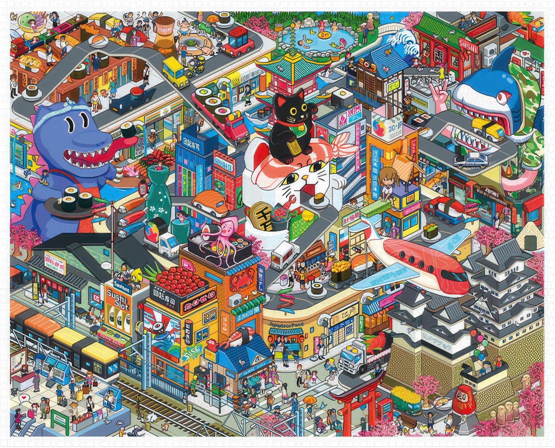 pintoo-h2716-45-pixel-world---little-monkey-ears-4500-pieces-jigsaw-puzzle