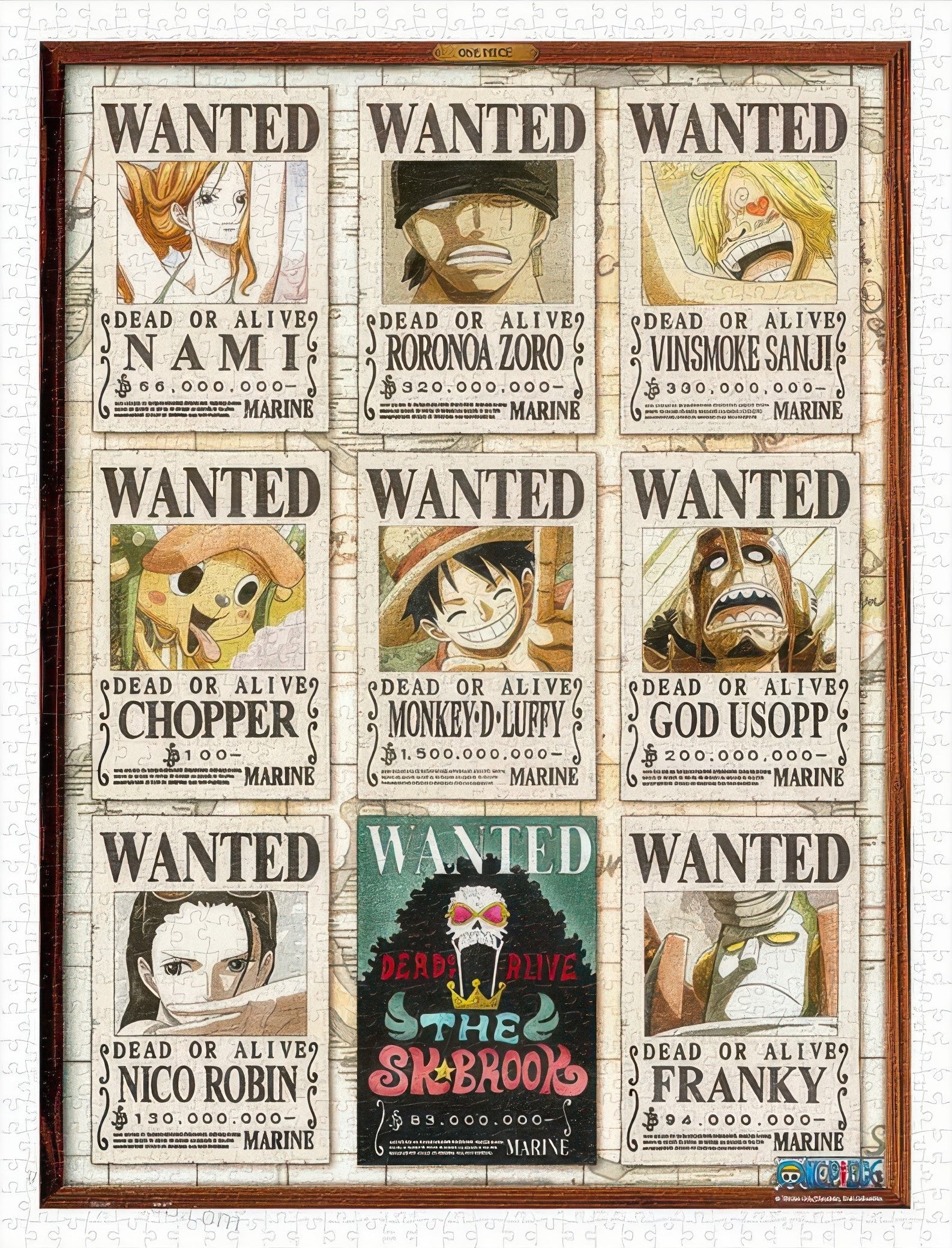 pintoo-h2738-one-piece---wanted-poster-1200-pieces-jigsaw-puzzle