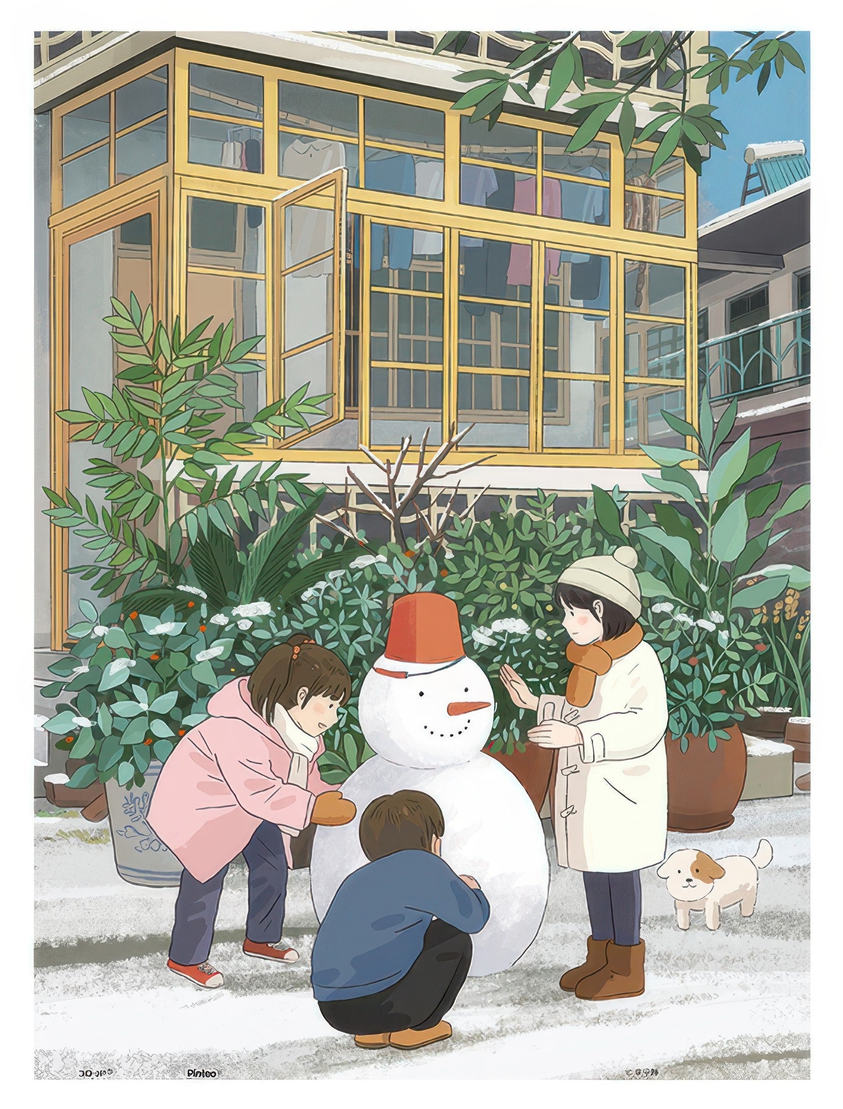 pintoo-h2781-li-ningjing---human-seasons---minor-cold-300-pieces-jigsaw-puzzle