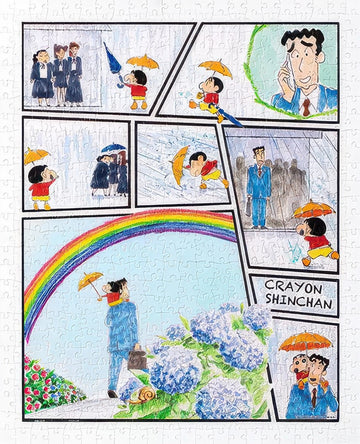pintoo-h2870-crayon-shin-chan---after-the-rain,-clear-skies-500-pieces-jigsaw-puzzle