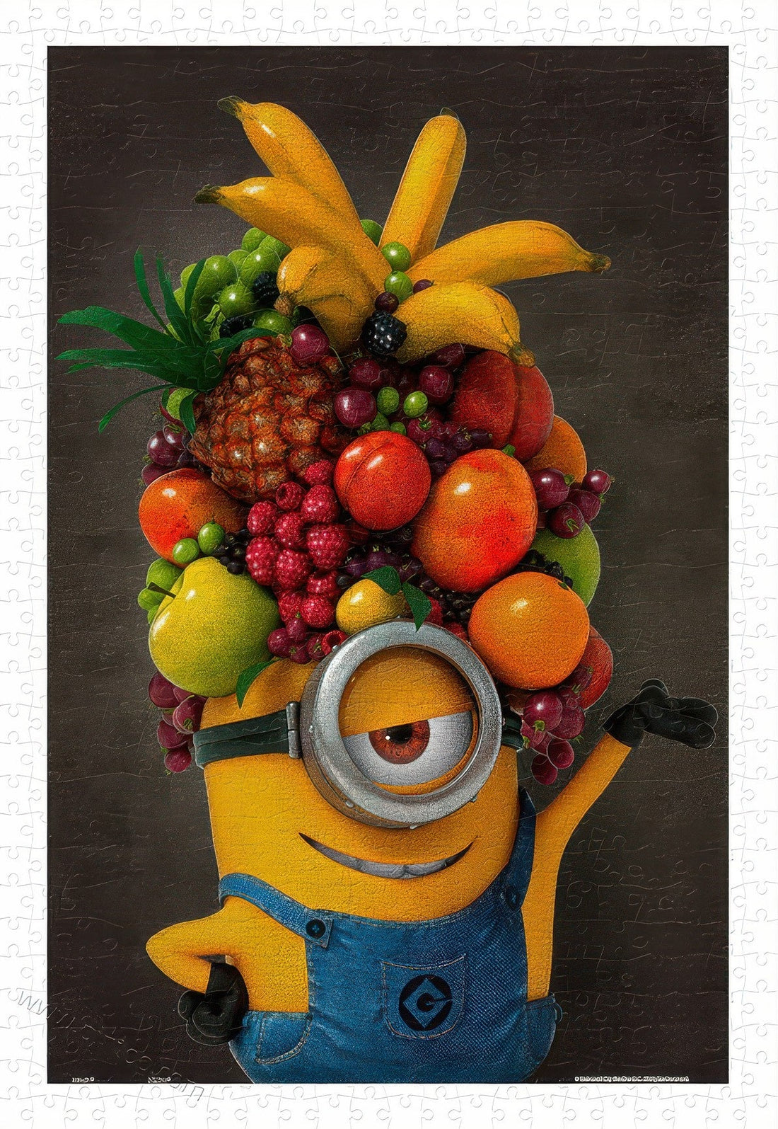 pintoo-h2909-minions---fruit-king-600-pieces-jigsaw-puzzle