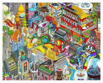 pintoo-h2924-pixel-world---little-monkey-ears---music-city-2000-pieces-jigsaw-puzzle