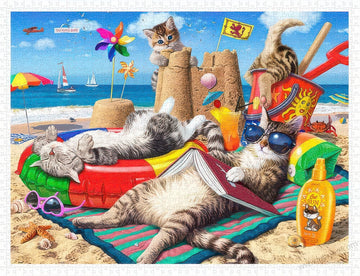 pintoo-h2928-steve-read---beach-holiday-1200-pieces-jigsaw-puzzle