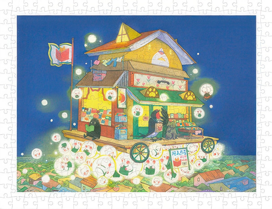 pintoo-h2974-03-rod-si---aerial-lucky-bookstore-300-pieces-jigsaw-puzzle