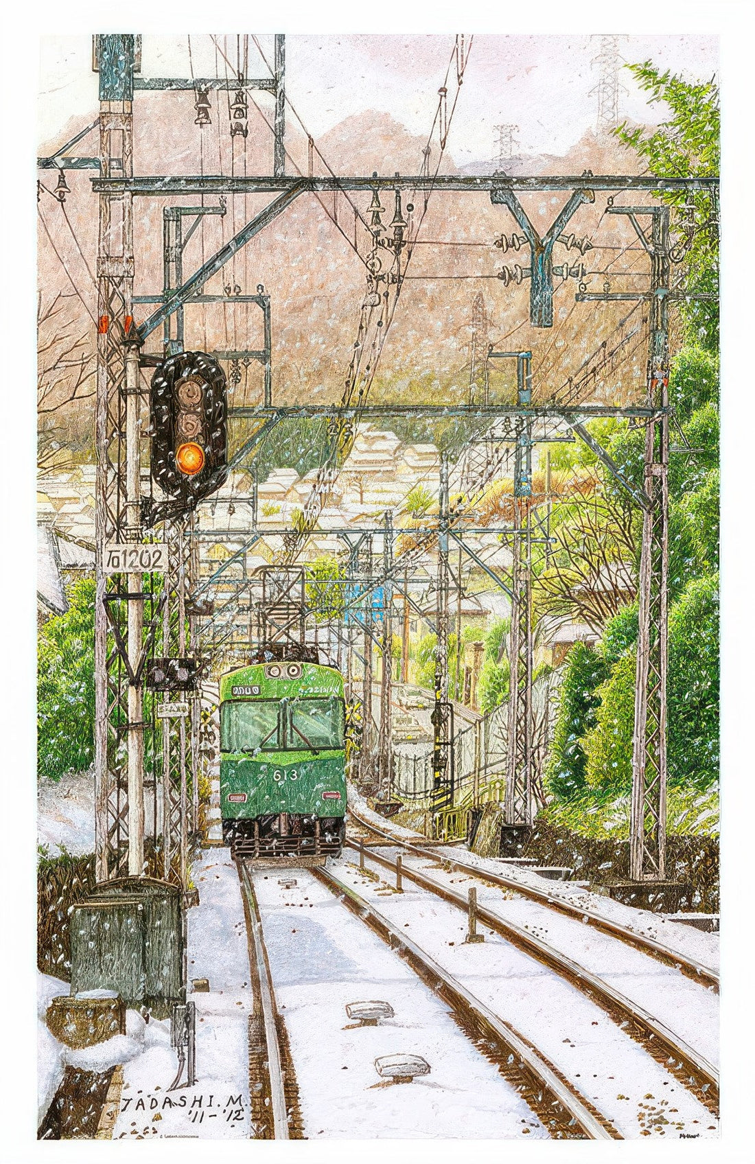 pintoo-h3054-tadashi-matsumoto---early-winter-flying-snow-1000-pieces-jigsaw-puzzle
