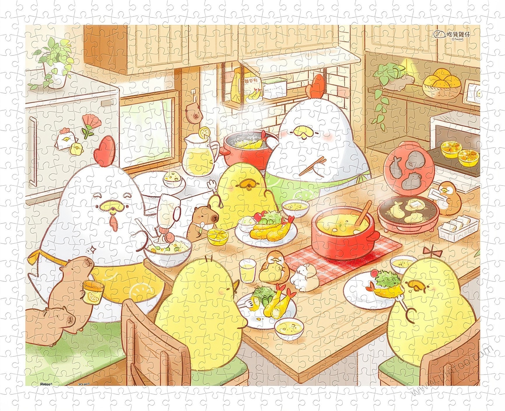 pintoo-h3065-illustration-warm-home-life-500-pieces-plastic-jigsaw-puzzle