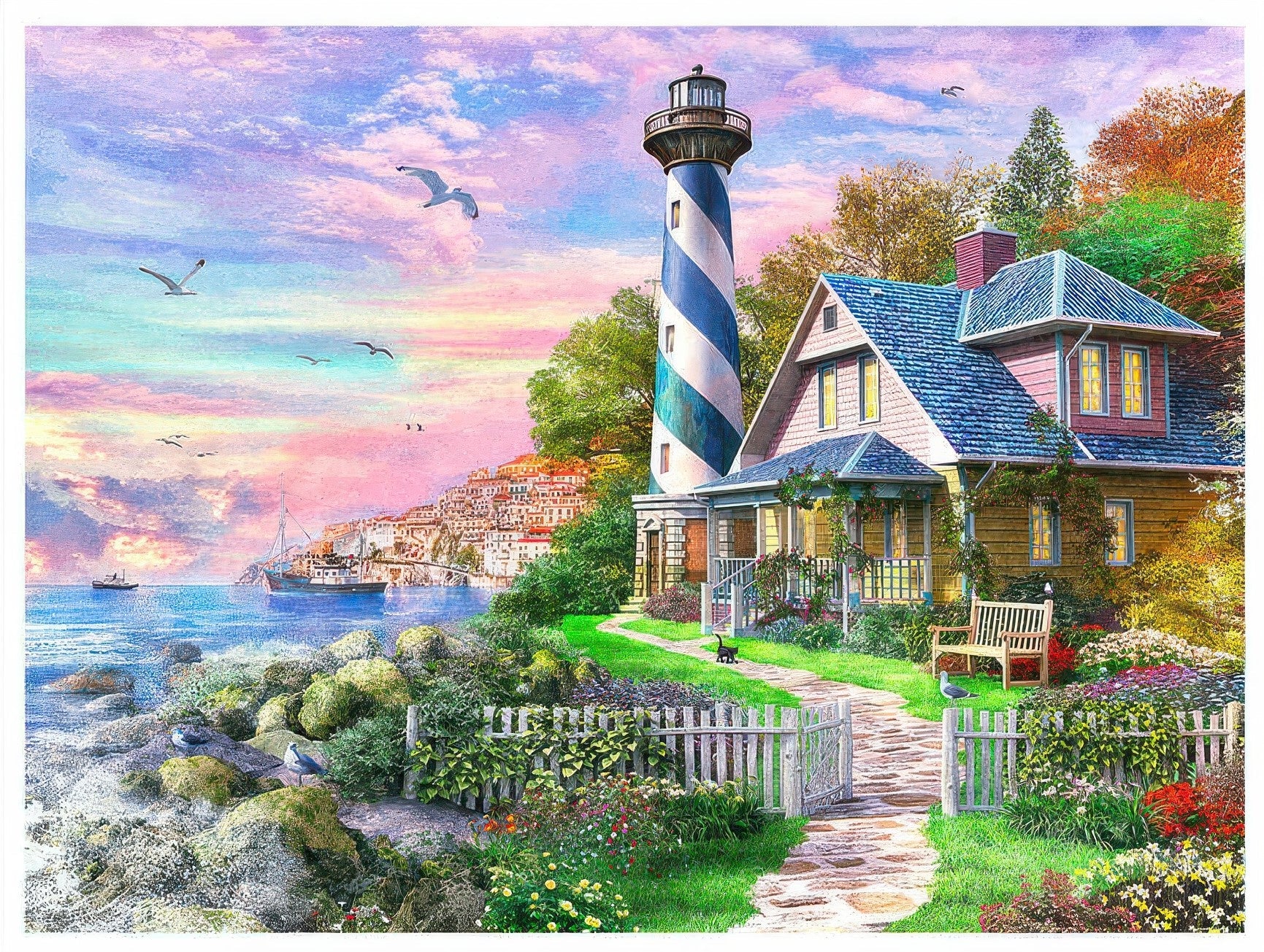 pintoo-h3071-dominic-davison---coastal-villa-4800-pieces-jigsaw-puzzle