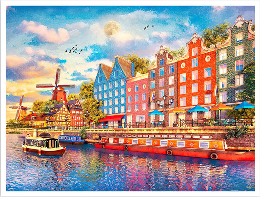 Pintoo • Dominic Davison • Afternoon in Amsterdam　4800 PCS　Plastic Jigsaw Puzzle