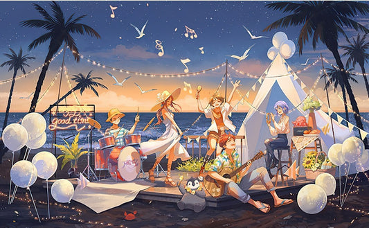 Pintoo • Dong Longdong • Sunset Beach, Our Concert　1000 PCS　Plastic Jigsaw Puzzle