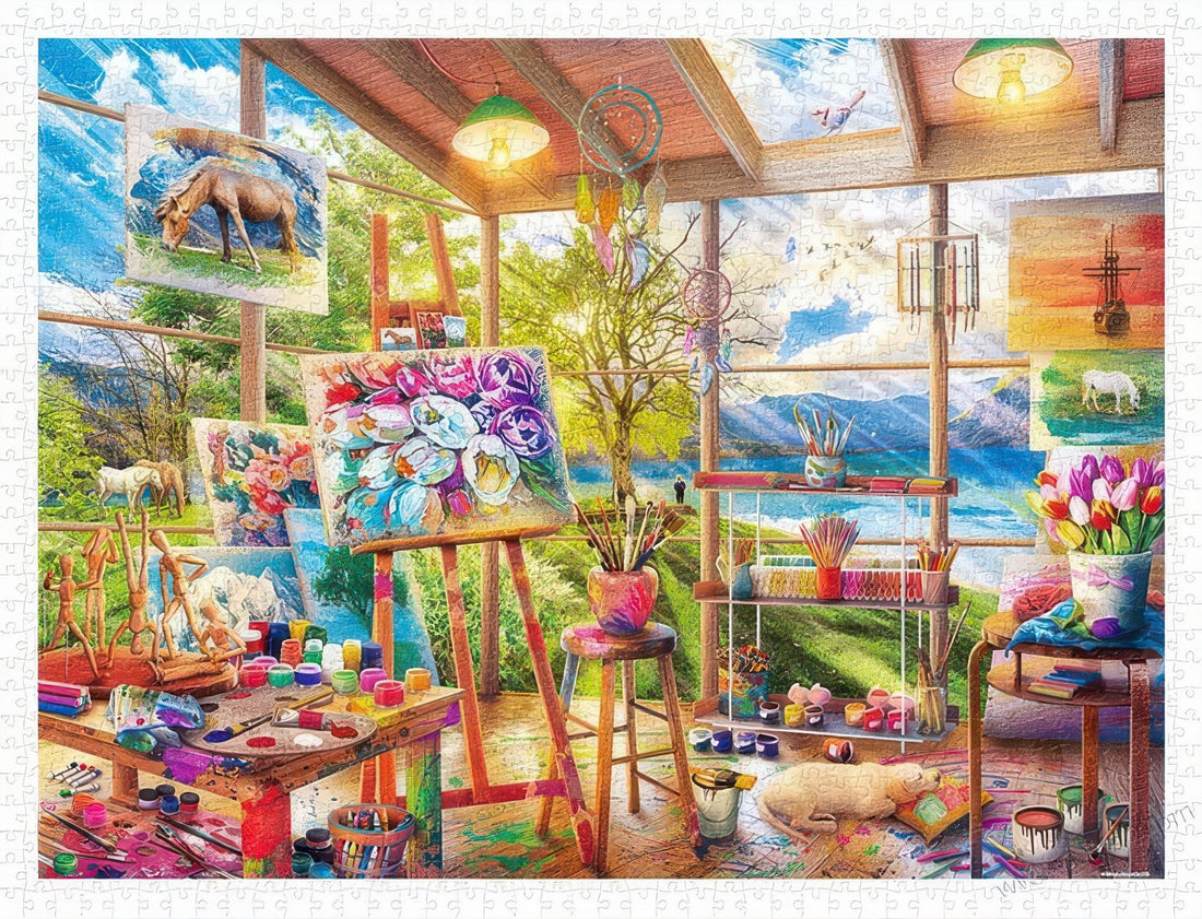 pintoo-h3094-eduard---artist's-studio-1200-pieces-jigsaw-puzzle