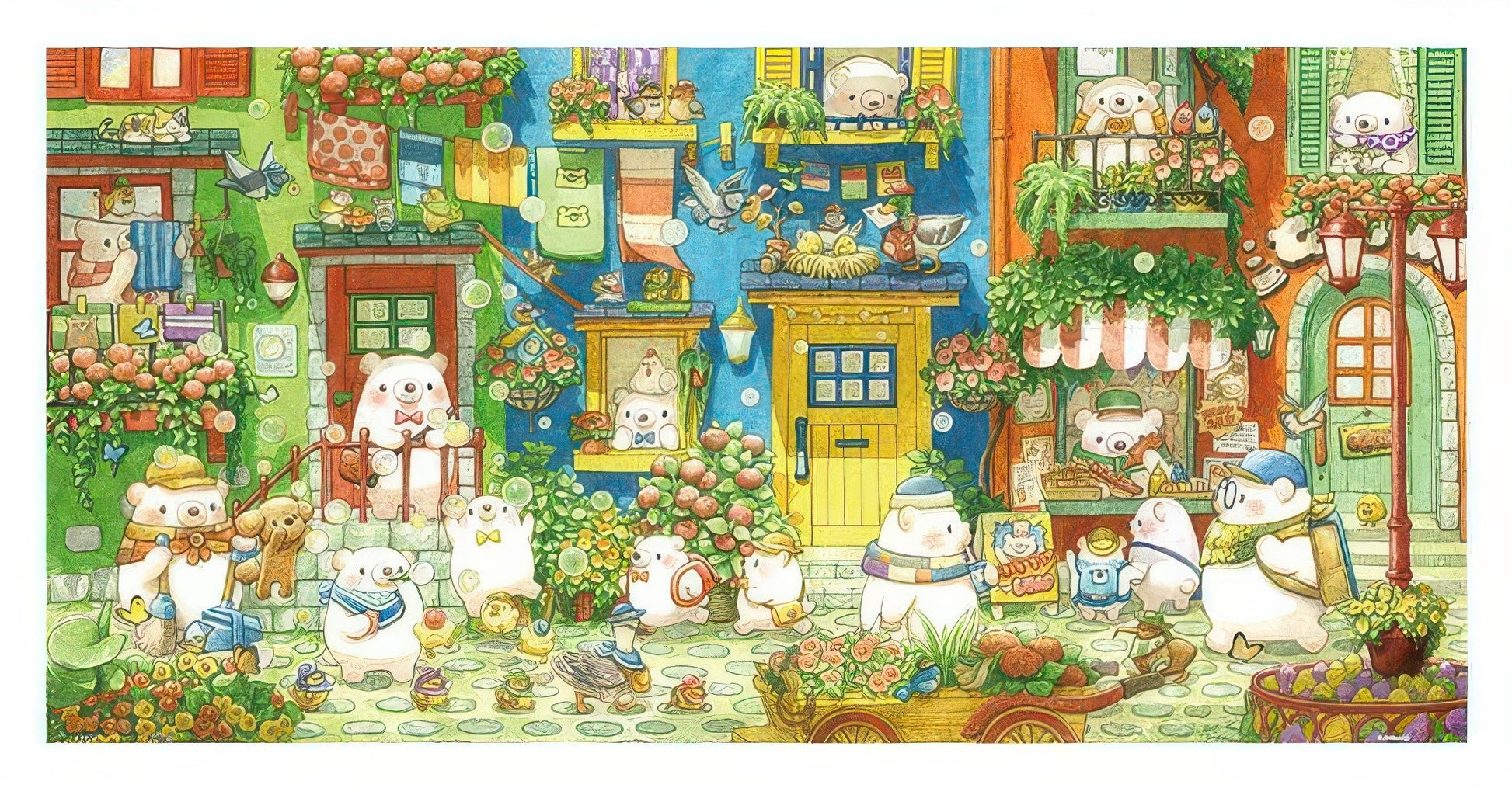 pintoo-h3114-chip---beary-apartment-street-800-pieces-jigsaw-puzzle