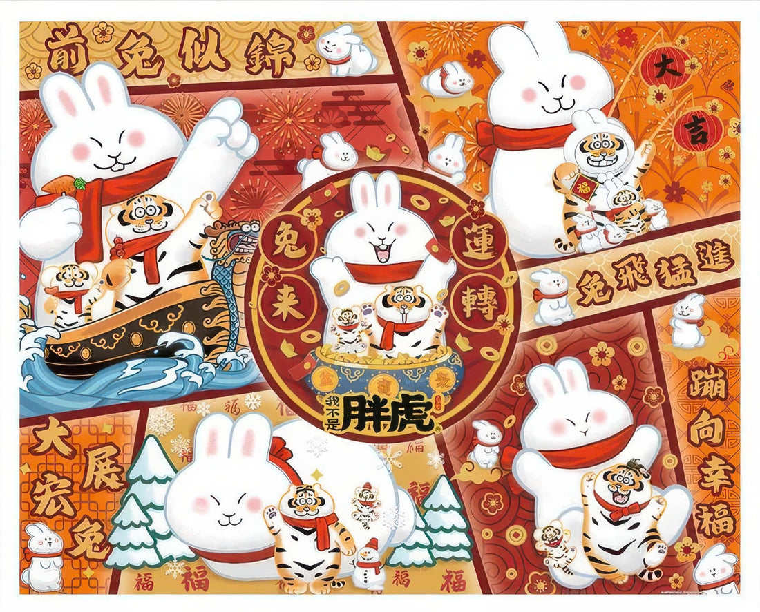 pintoo-h3125-i'm-not-fat-tiger---fortune-alliance-2000-pieces-jigsaw-puzzle