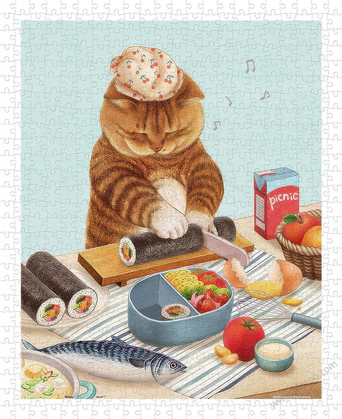 pintoo-h3179-illustration-let-s-go-on-a-picnic-500-pieces-plastic-jigsaw-puzzle