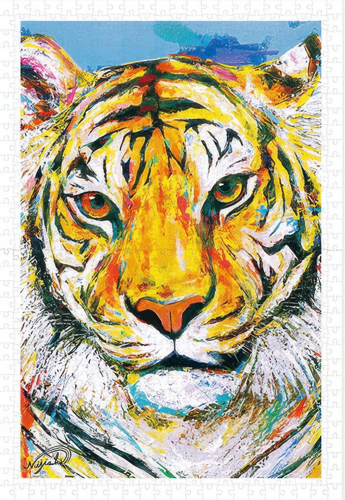pintoo-h3195-06-kouki-doi---rising-star---tiger-600-pieces-jigsaw-puzzle