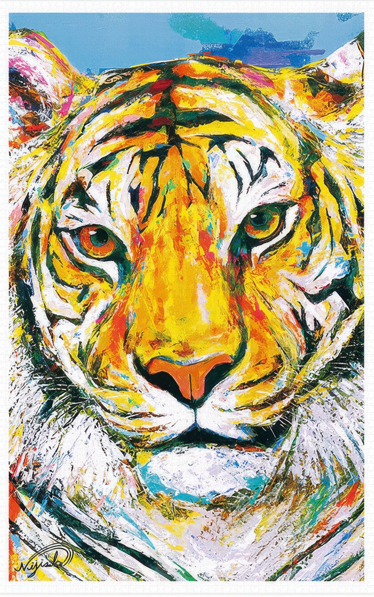 pintoo-h3195-40-kouki-doi---rising-star---tiger-4000-pieces-jigsaw-puzzle