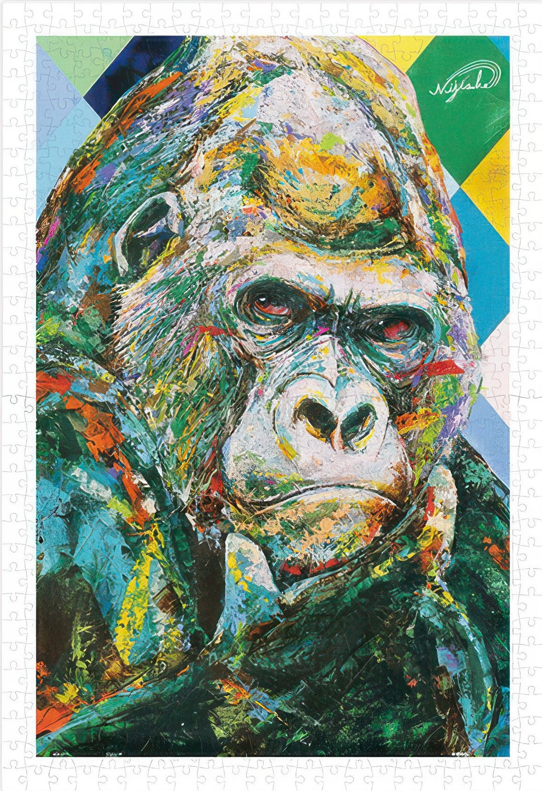 pintoo-h3196-06-kouki-doi---rising-star---gorilla-600-pieces-jigsaw-puzzle