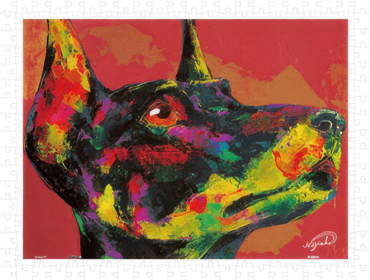 pintoo-h3199-03-kouki-doi---rising-star---cherished-doberman-300-pieces-jigsaw-puzzle