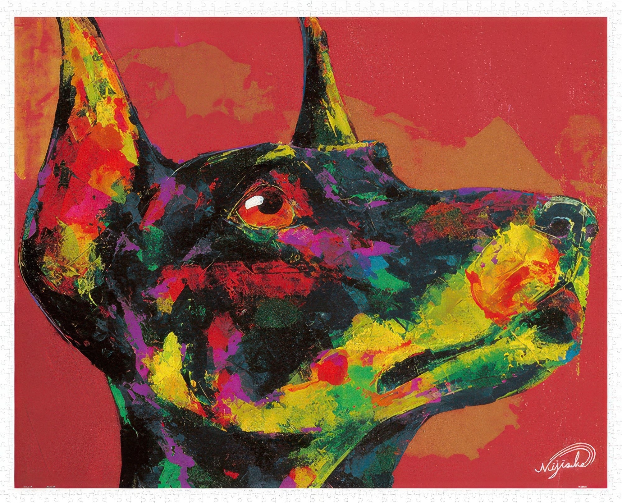 pintoo-h3199-20-kouki-doi---rising-star---cherished-doberman-2000-pieces-jigsaw-puzzle