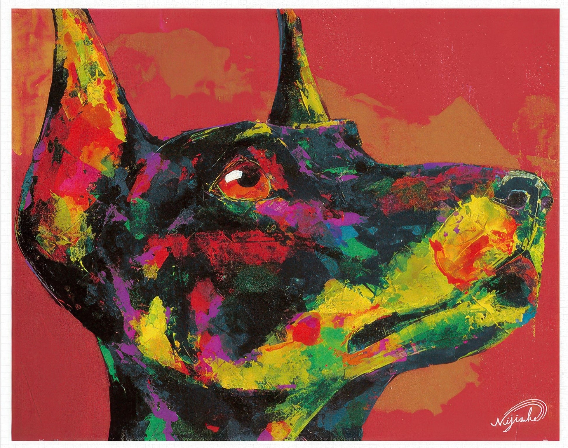 pintoo-h3199-45-kouki-doi---rising-star---cherished-doberman-4500-pieces-jigsaw-puzzle