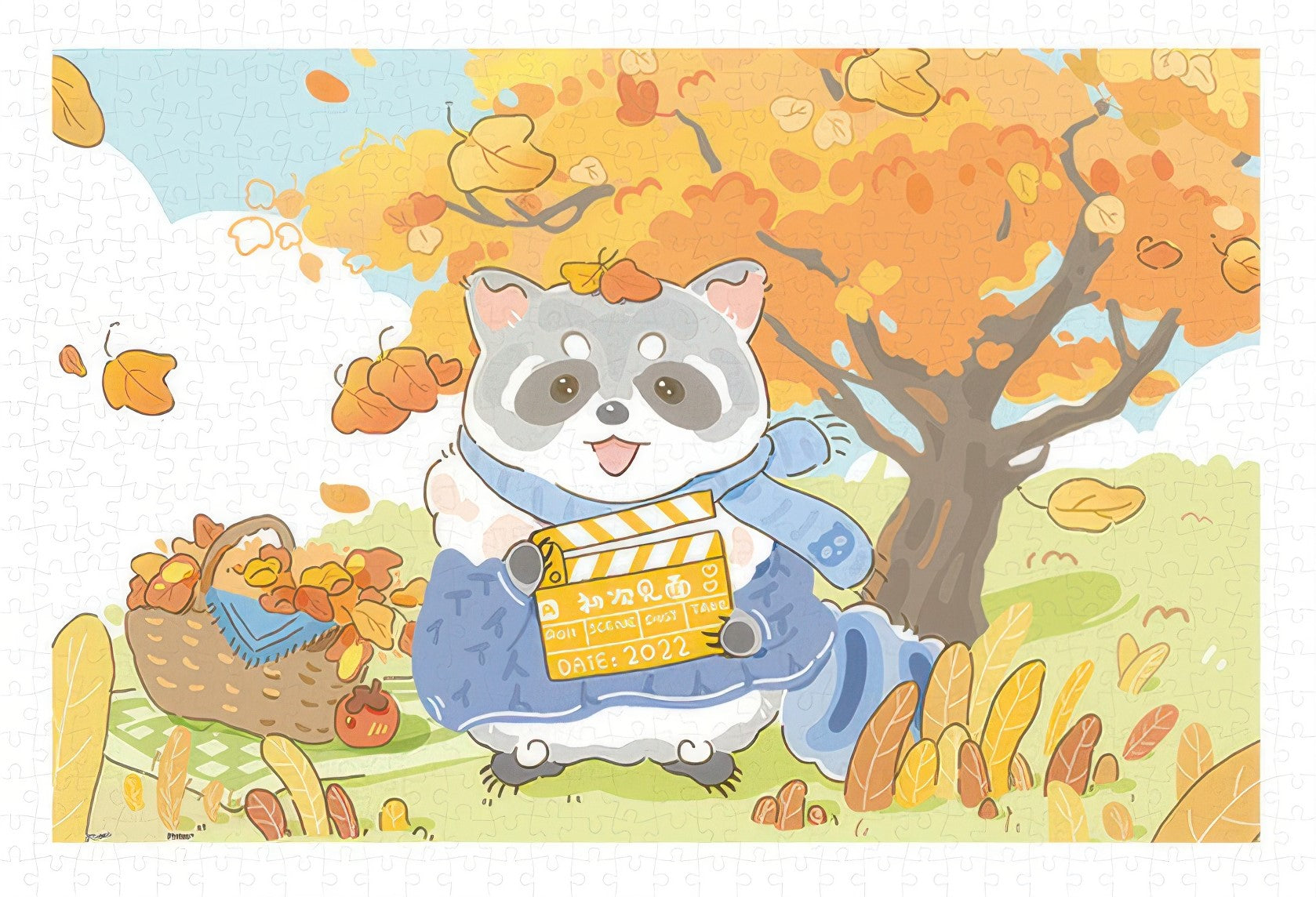 pintoo-h3202-06-pazzy-adventure-diary---first-meeting-autumn-600-pieces-jigsaw-puzzle