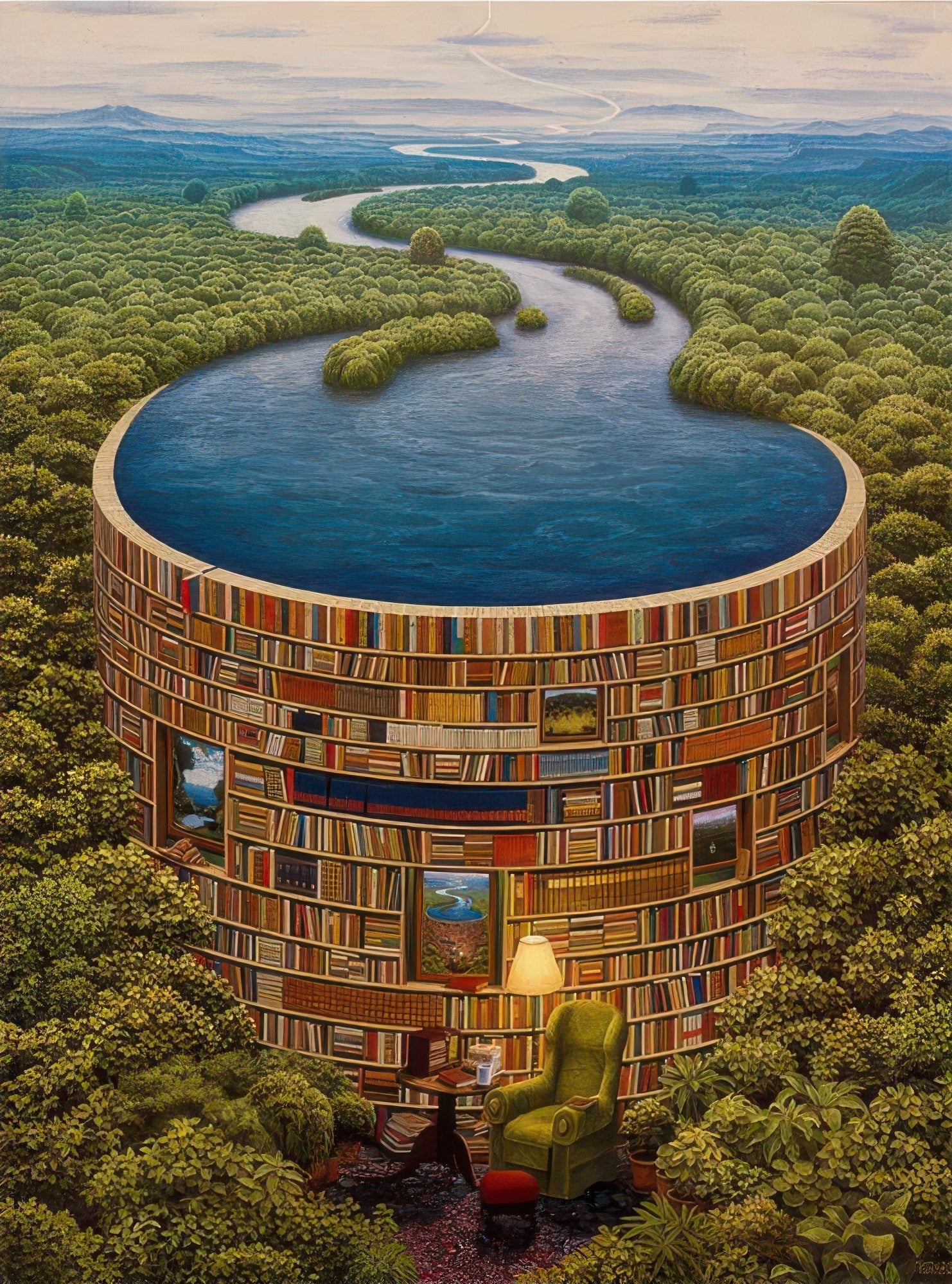 pintoo-h3214-jacek-yerka---the-library-4800-pieces-jigsaw-puzzle