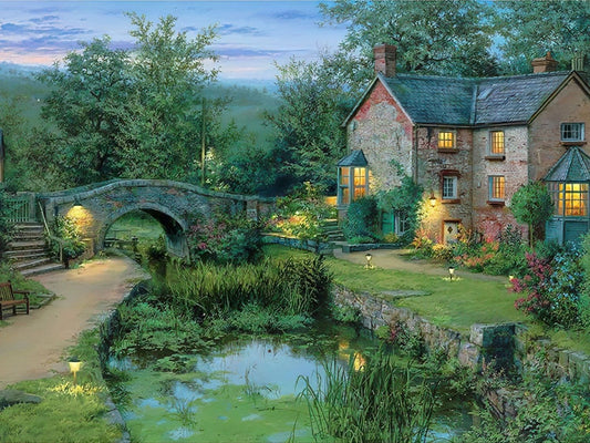 Pintoo • Evgeny Lushpin • Old House by The Pond　4000 PCS　Plastic Jigsaw Puzzle