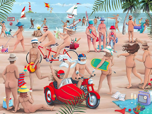Pintoo • Peter Adderley • The Nudist Beach　1200 PCS　Plastic Jigsaw Puzzle