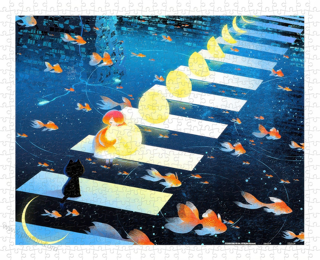 pintoo-h3323-small-oil-painting---xin-yue's-appointment-500-pieces-jigsaw-puzzle