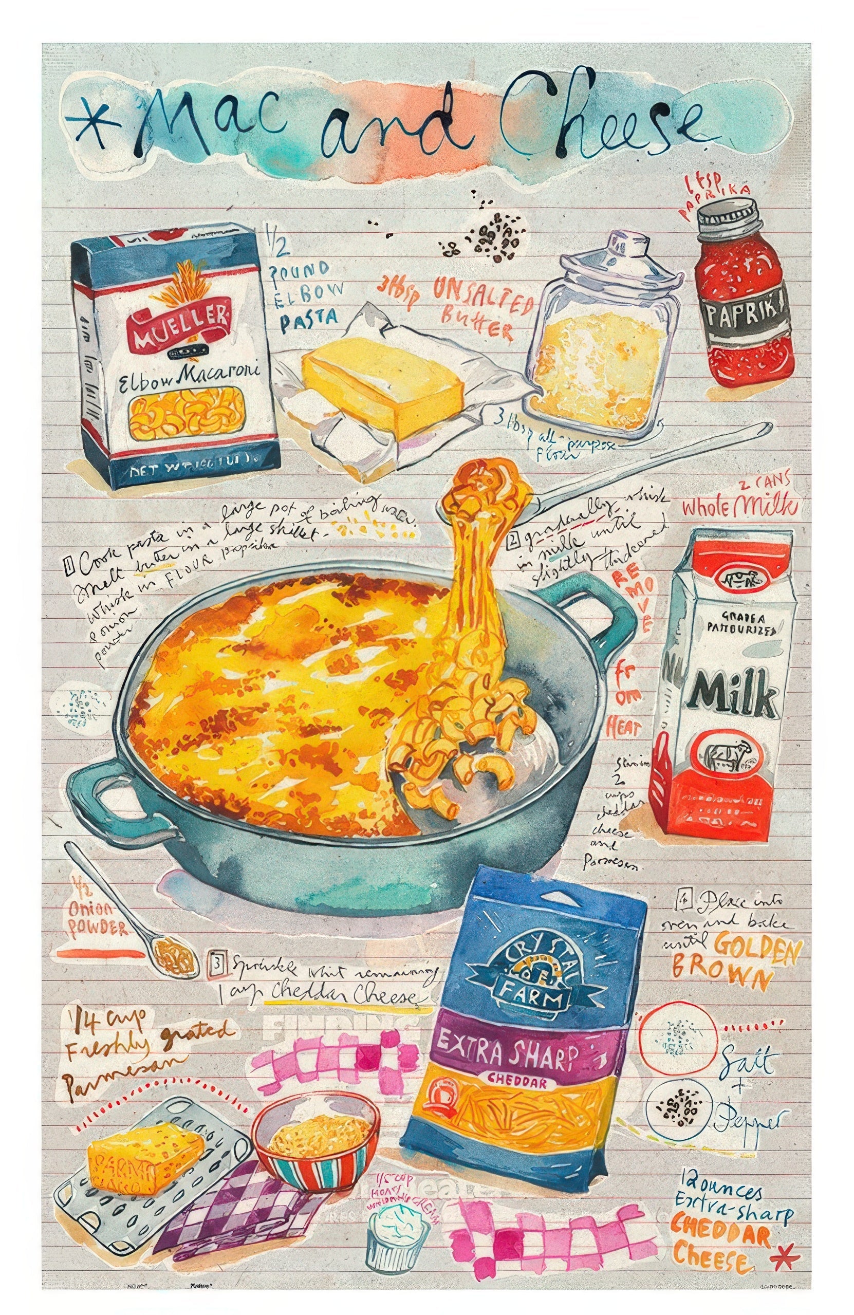 pintoo-h3337-lucile-prache---macaroni-and-cheese-1000-pieces-jigsaw-puzzle