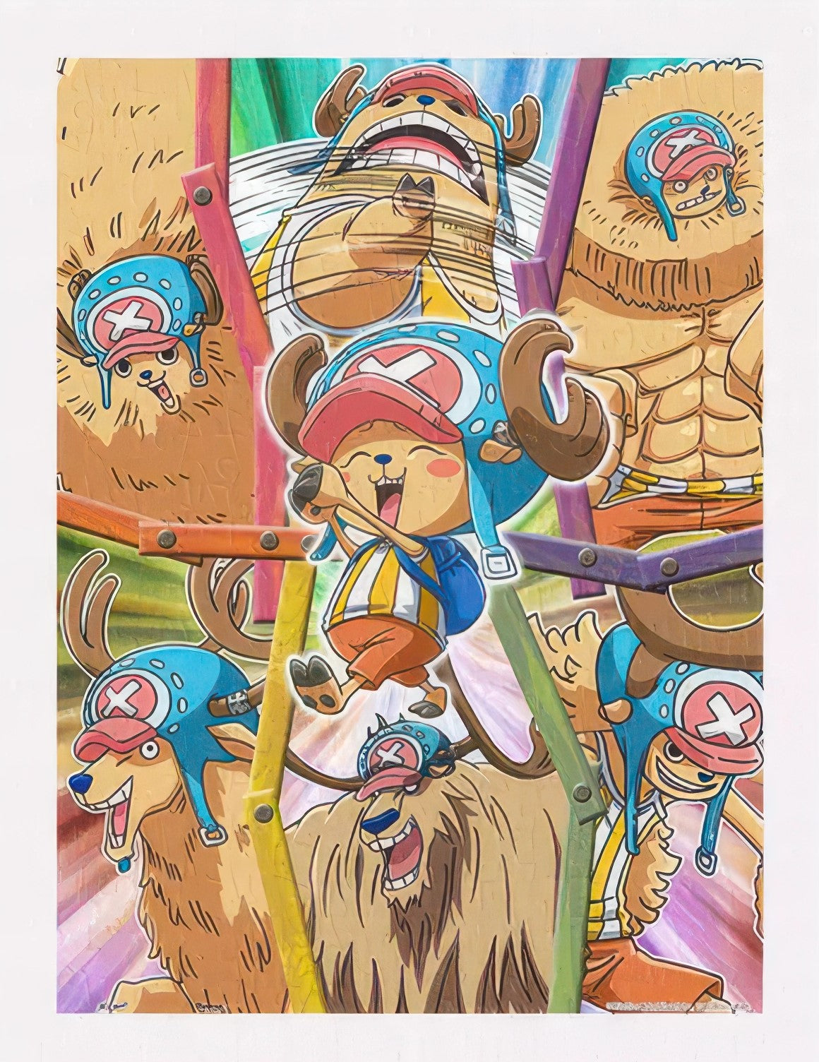 pintoo-h3363-03-one-piece---new-world-chopper-300-pieces-jigsaw-puzzle