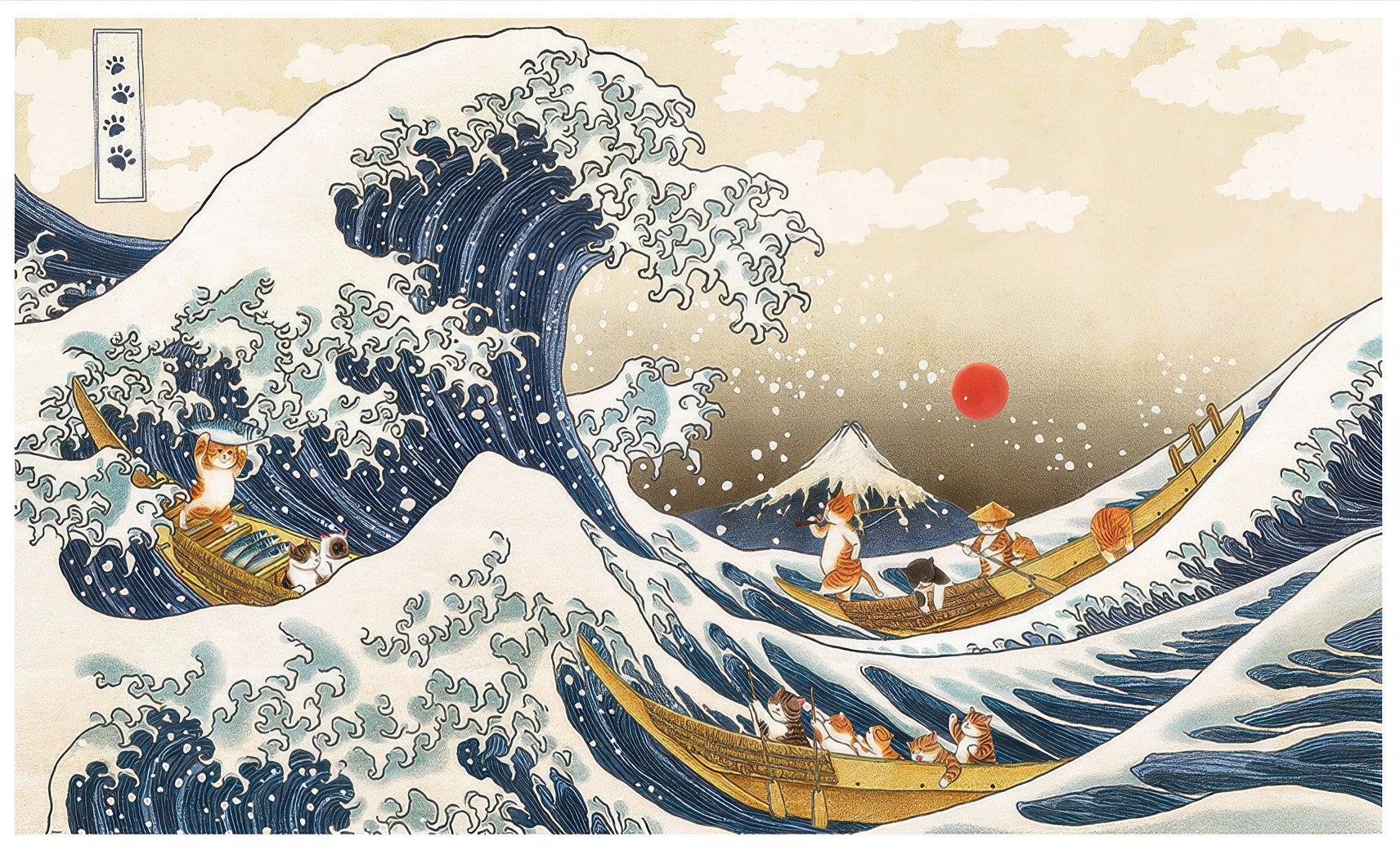 pintoo-h3404-nyangsongi---cat-river-wave-6000-pieces-jigsaw-puzzle