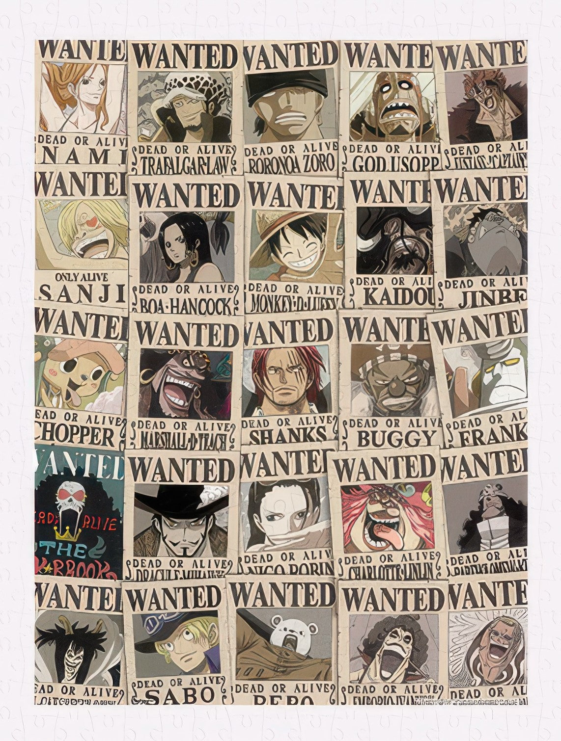 pintoo-h3423-03-one-piece---china---wanted-poster-collection-300-pieces-jigsaw-puzzle